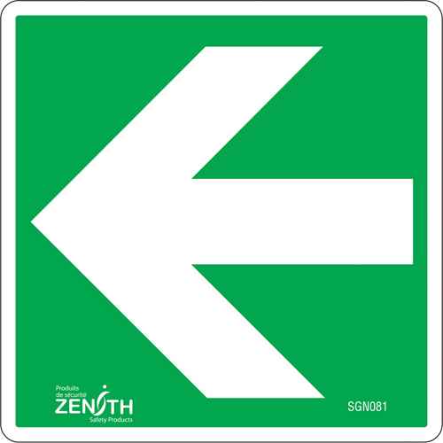[SGN081] Arrow CSA Standard Safety Sign (SGN081)
