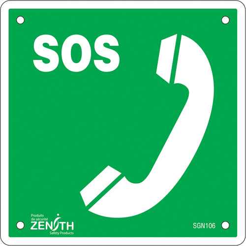 [SGN106] Emergency Telephone CSA Standard Safety Sign (SGN106)