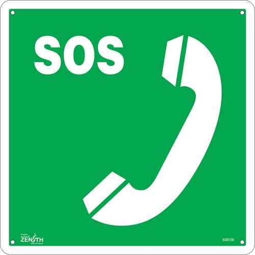 [SGN109] Emergency Telephone CSA Standard Safety Sign (SGN109)