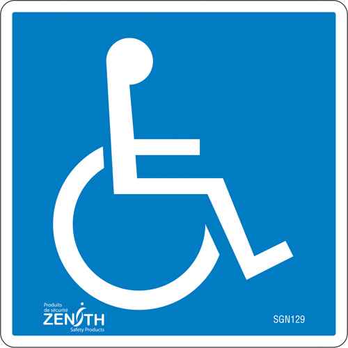 [SGN129] Handicap CSA Standard Safety Sign (SGN129)