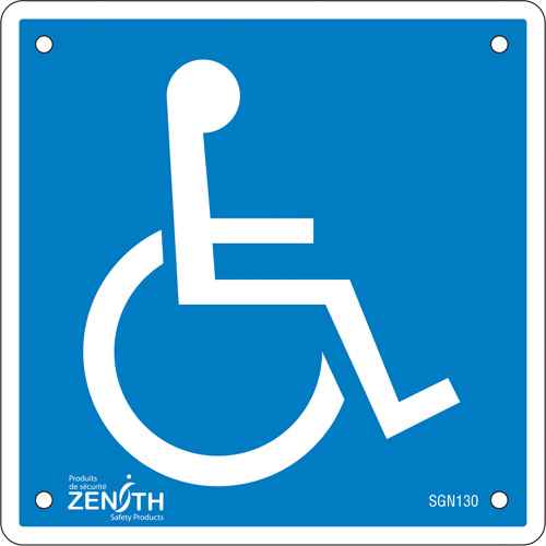 [SGN130] Enseigne de sécurité conforme à la CSA - Handicap (SGN130)