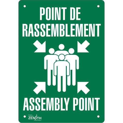 [SGP169] Enseigne «Point de rassemblement/Assembly Point» (SGP169)