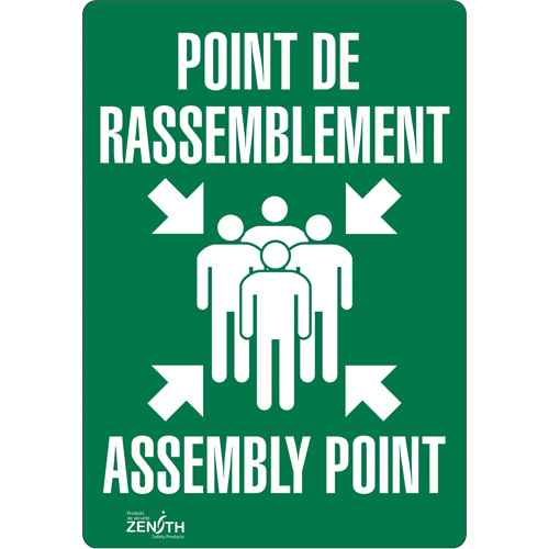 [SGP171] Enseigne «Point de rassemblement/Assembly Point» (SGP171)