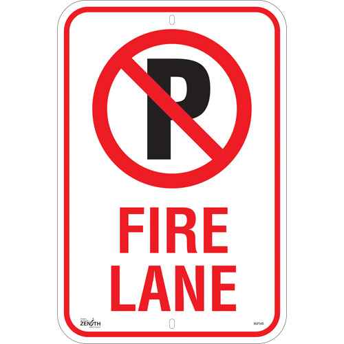 [SGP345] Enseigne Stationnement interdit «Fire Lane» (SGP345)