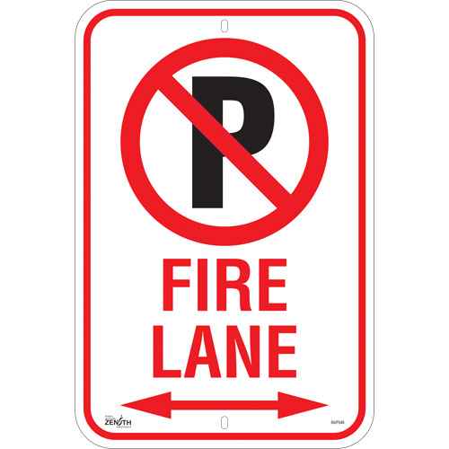 [SGP346] Enseigne Stationnement interdit «Fire Lane» (SGP346)