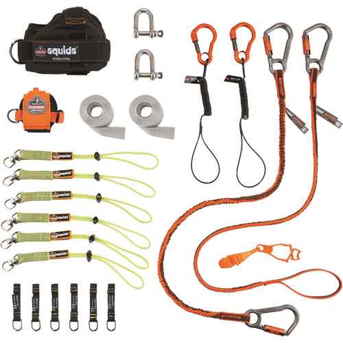 [SGP836] Trousse de longes de fixation d'outils pour monteurs de charpentes métalliques et poseurs d'acier 3186 Squids(MD) (SGP836)