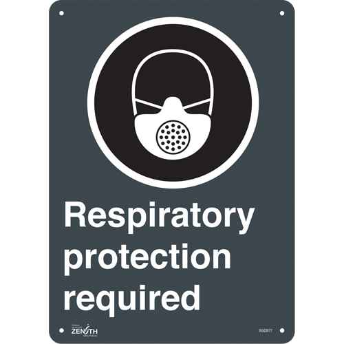[SGQ877] Enseigne de sécurité conforme à la CSA - Respiratory Protection Required (SGQ877)