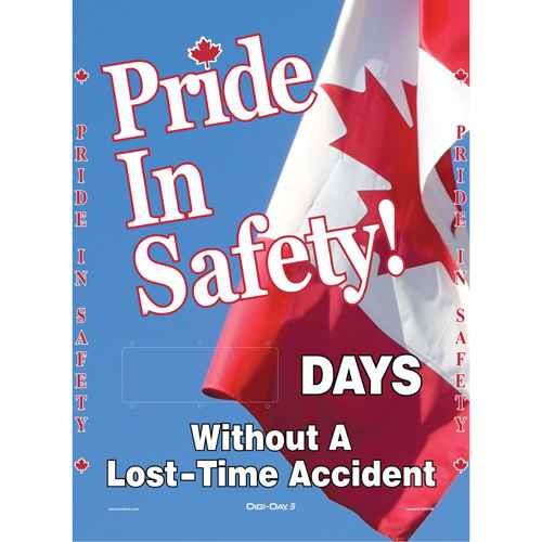 [SGQ941] Digi-Day® Electronic Scoreboard Motivational Safety Sign (SGQ941)