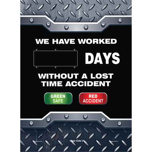[SGQ953] Tableau d'affichage électronique Digi-Day(MD) promouvant la sécurité au travail (SGQ953)