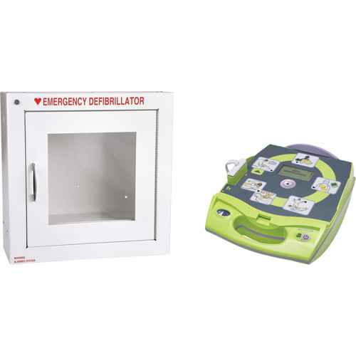 [SGR004] AED Plus® Defibrillator with Alarmed Flush Wall Cabinet (SGR004)