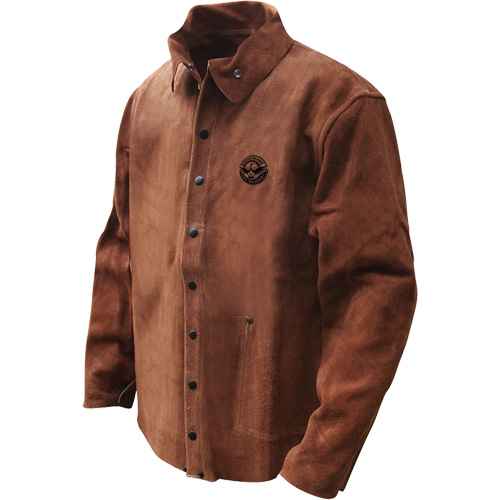 [SGV067] Veste de soudage en cuir fleur de vache refendu Gander Brand (SGV067)