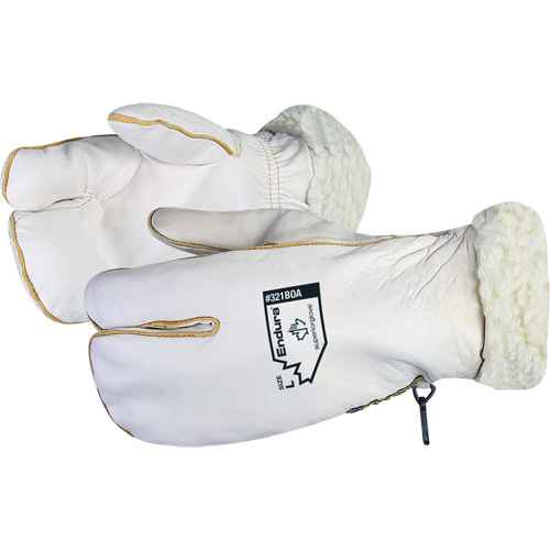 [SGV258] Mitaine d'hiver Endura(MD) en cuir fleur de vache avec doublure de velours acrylique (SGV258)