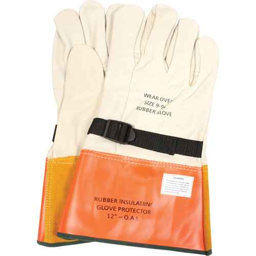 [SGV618] Leather Protector Gloves with Strap (SGV618)