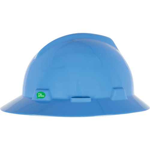 Casque de sécurité à bord complet V-Gard(MD) GREEN avec fentes (SGW080)