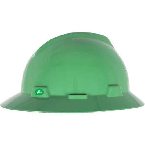 [SGW083] V-Gard® GREEN Slotted Full Brim Hard Hat (SGW083)