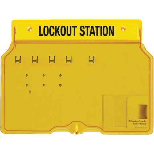 Poste de cadenassage trilingue recouvert (SGW123)