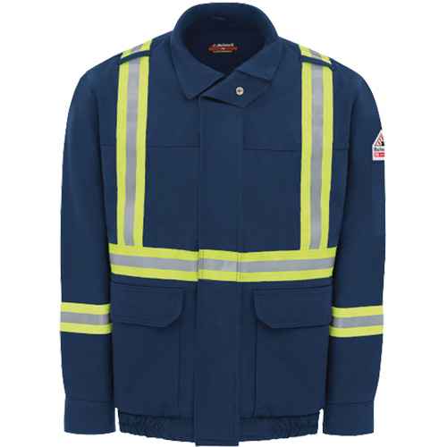 [SGX795] Men's Lined Bomber Jacket with Reflective Trim (SGX795)