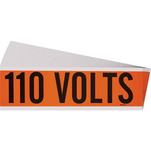 [SGX935] Étiquette de tension pour conduit « 110 Volts » (SGX935)