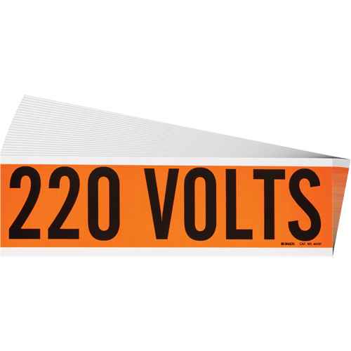 [SGX941] "220 Volts" Conduit & Voltage Labels (SGX941)