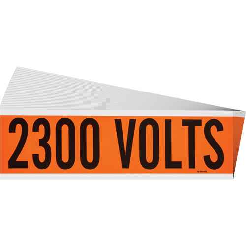 [SGX943] Étiquette de tension pour conduit « 2 300 Volts » (SGX943)