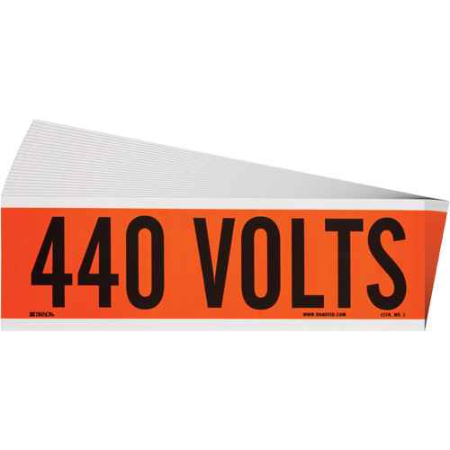 [SGX949] "440 Volts" Conduit & Voltage Labels (SGX949)