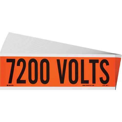 [SGX954] "7200 Volts" Conduit & Voltage Labels (SGX954)