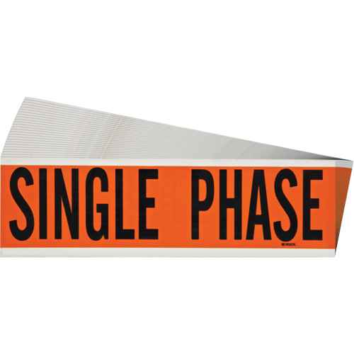 [SGX959] Étiquette de tension pour conduit « Single Phase » (SGX959)