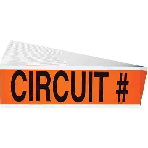 [SGX962] "Circuit #" Conduit & Voltage Labels (SGX962)