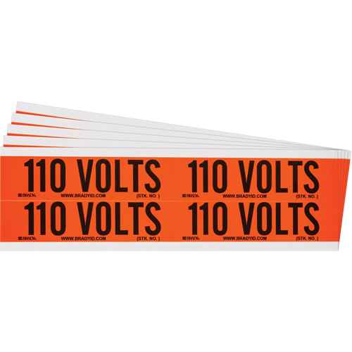 [SGX963] "110 Volts" Conduit & Voltage Labels (SGX963)