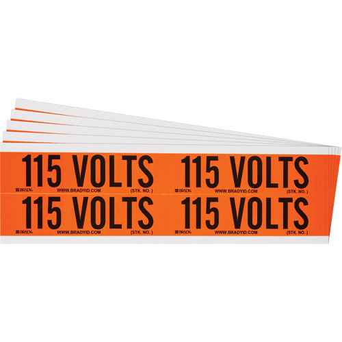 Étiquette de tension pour conduit « 115 Volts » (SGX964)