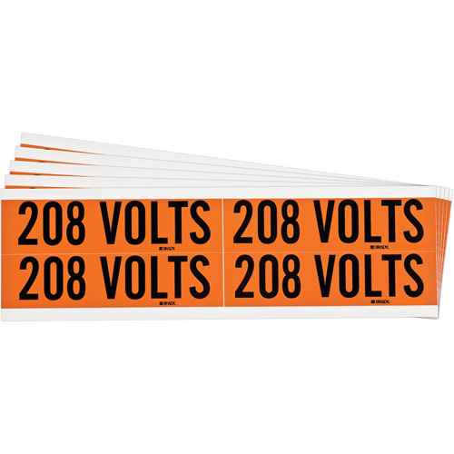 [SGX967] "208 Volts" Conduit & Voltage Labels (SGX967)