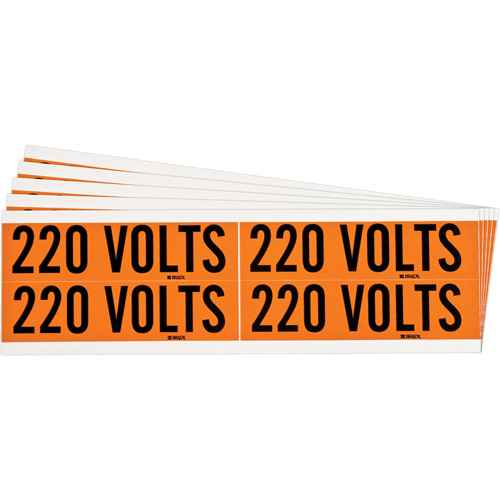 Étiquette de tension pour conduit « 220 Volts » (SGX968)
