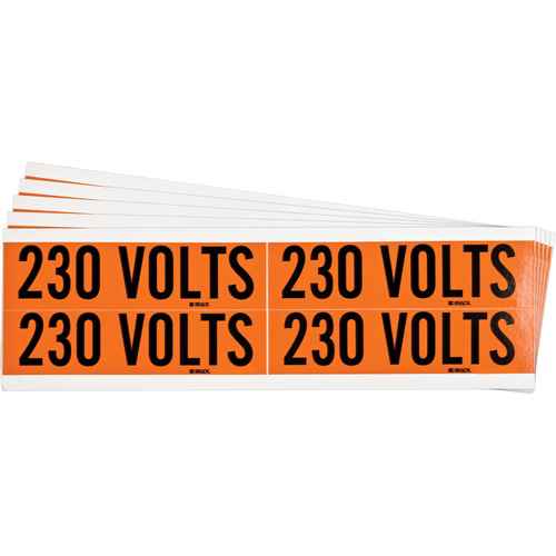 Étiquette de tension pour conduit « 230 Volts » (SGX969)