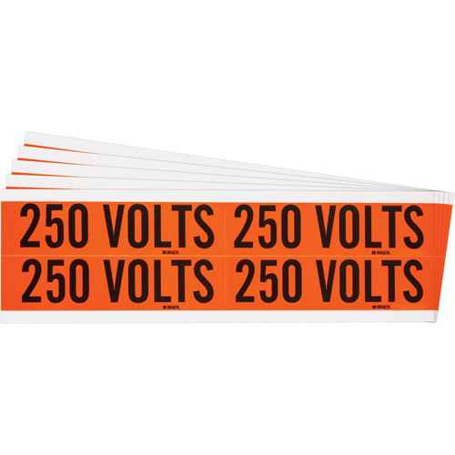 [SGX972] "250 Volts" Conduit & Voltage Labels (SGX972)