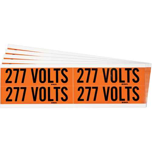 [SGX973] "277 Volts" Conduit & Voltage Labels (SGX973)