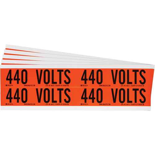 [SGX976] Étiquette de tension pour conduit « 440 Volts » (SGX976)