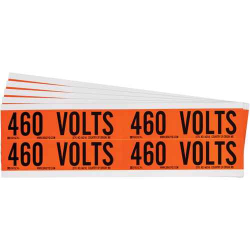 [SGX977] "460 Volts" Conduit & Voltage Labels (SGX977)