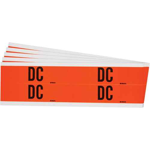Étiquette de tension pour conduit « DC » (SGX982)