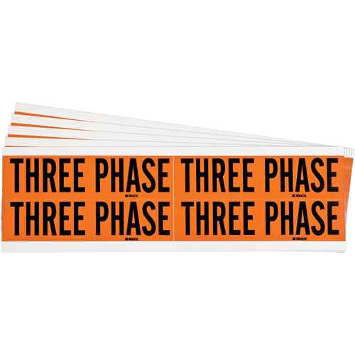 [SGX987] "Three Phase" Conduit & Voltage Labels (SGX987)