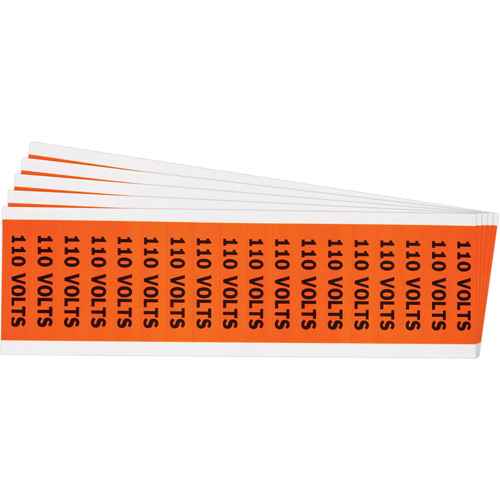 [SGX988] "110 Volts" Conduit & Voltage Labels (SGX988)