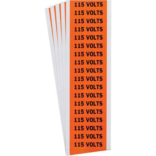 [SGX990] "115 Volts" Conduit & Voltage Labels (SGX990)
