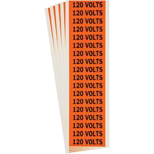 [SGX991] "120 Volts" Conduit & Voltage Labels (SGX991)