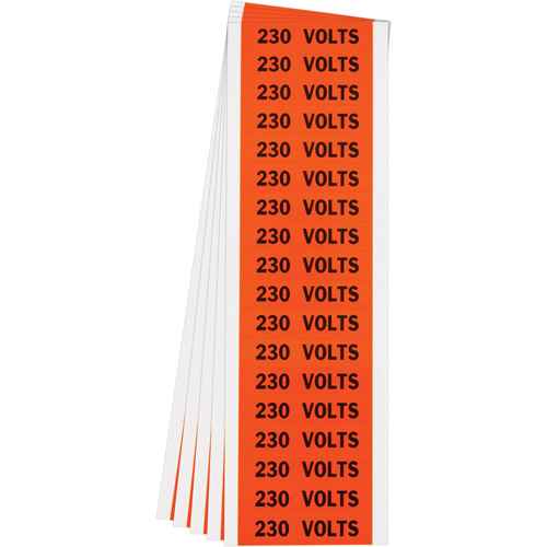 [SGX995] "230 Volts" Conduit & Voltage Labels (SGX995)