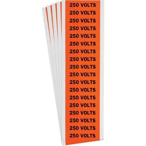 [SGX997] Étiquette de tension pour conduit « 250 Volts » (SGX997)