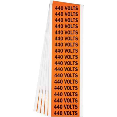 [SGX999] "440 Volts" Conduit & Voltage Labels (SGX999)