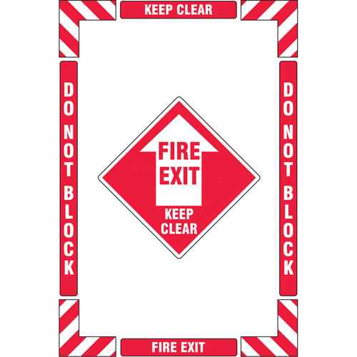 [SGY031] Trousse de marquage du sol «?Fire Exit?» (sortie de secours) (SGY031)