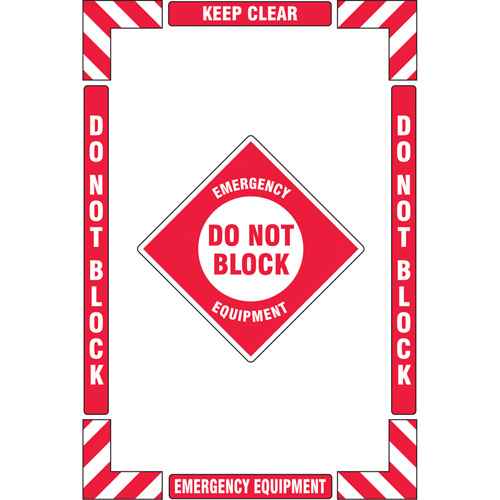 [SGY032] "Emergency Equipment" Floor Marking Kit (SGY032)