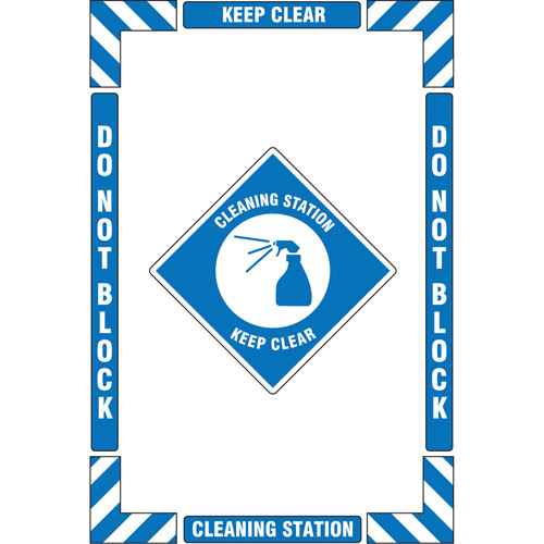 [SGY034] Trousse de marquage du sol «?Cleaning Station?» (poste de nettoyage) (SGY034)