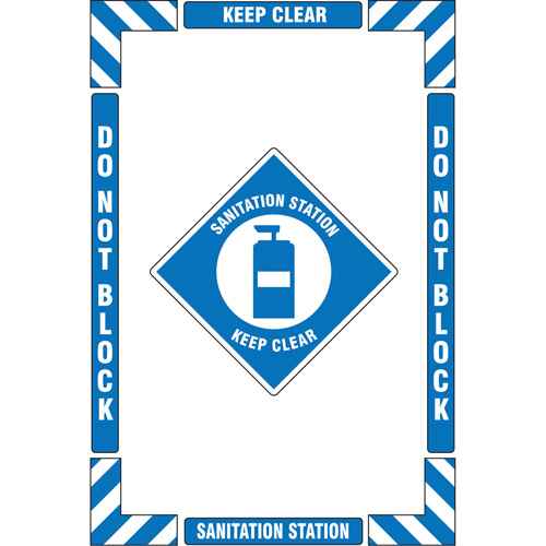 [SGY035] Trousse de marquage du sol «?Sanitation Station?» (poste d’assainissement) (SGY035)
