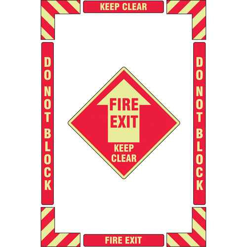 [SGY038] Trousse de marquage du sol «?Fire Exit?» (sortie de secours) (SGY038)